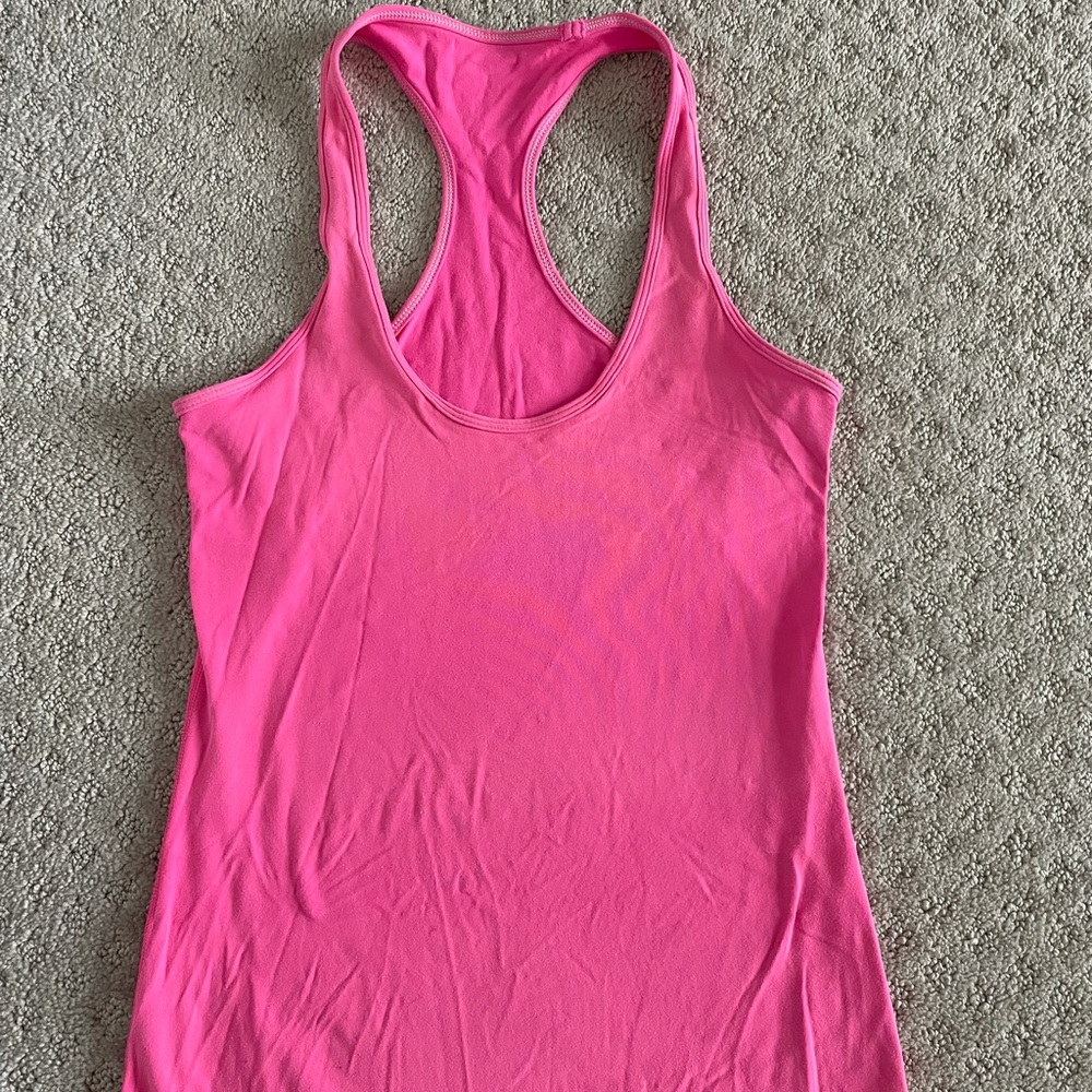 PINK LULULEMON TANK TOP